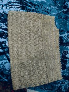 Embroidered golden Dupatta