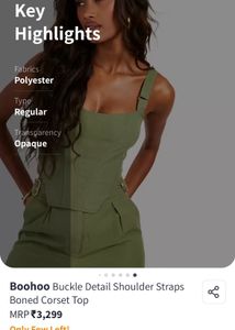 Olive Green Corset Top