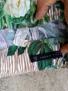 Zara Floral Striped Palazzo