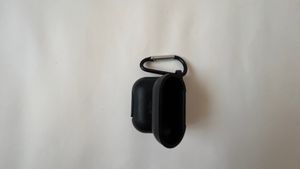 Matte Black  Silicon AirPods Case  Keychain
