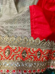 Elegant Embroidered Saree