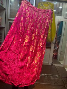Elegant Turquoise &amp; Pink Indian Dress