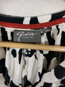 Gia Curves White Printed Dress (Women)