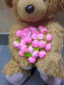 Cute Crochet Flower Bouquet Blanket