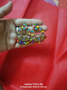 Colorful Statement Earrings Set