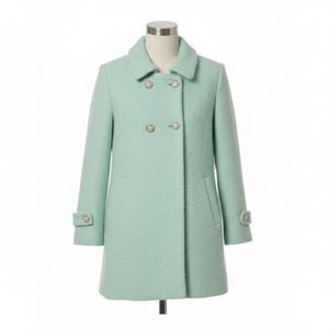 Mint Green Wool Coat