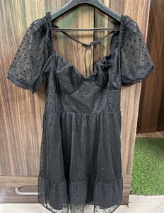 New H&amp;m Corset Inspired Black Dress