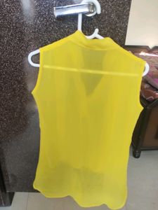 High Low Loose Net Top