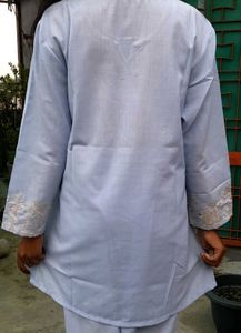 Light Blue Embroidered Set