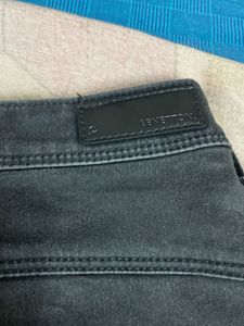 Streachble Benetton Black Denim Jeans