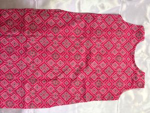 Pink Printed Kurti