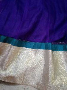 Purple Embroidered Anarkali Dress