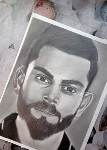 Virat Kohli Portrait Draw