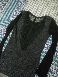 Black Shimmery Bodycon Dress
