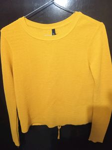 Mustard Yellow Crop Top