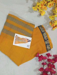 Elegant Orange Saree
