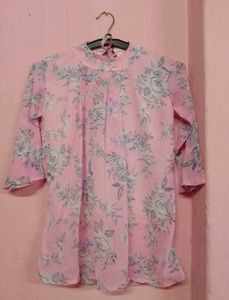 Pink Floral Top