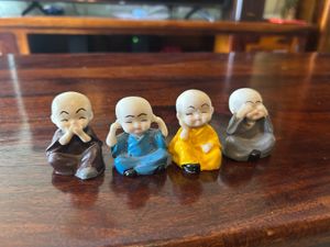 Set Of 4 Budhdha Monk