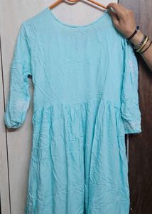 Cotton Blue Kurta