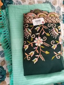 Stitched Blouse + Saree