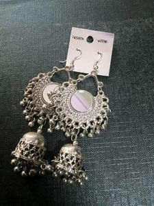 Silver Tone Fashion Earrings