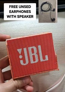 Used jbl go speaker with free earphones