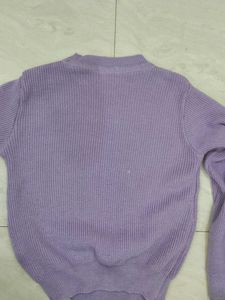 Lilac Knit Pullover
