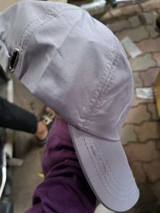 Grey Sport Cap with Polo Logo (Clear and descripti