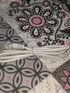 Lan Cable //High-Speed Gigabit Ethernet Patch Internet Cable For Printer, Server 10Gbps, 600MHz - White, 3-Foot