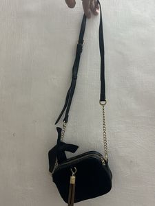 Black Hand Bag For Sale