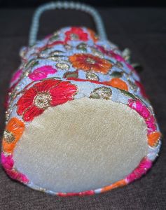 Floral Embroidered Potli Bag