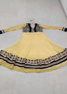 Yellow Color Anarkali