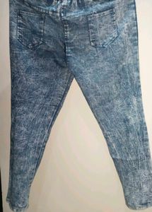 Stylish Denim Look Jeggings