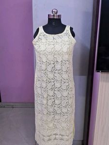 Elegant Embroidered Kurta Lemon