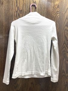 White Turtleneck Top