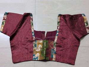 Elegant Maroon Readymade Saree Blouse