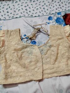 2 Red Bandhani Chunri Saree