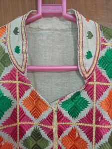 Phulkari Kurta Set