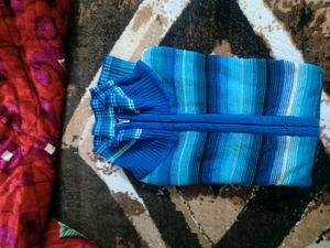 Striped Blue Knit Sweater