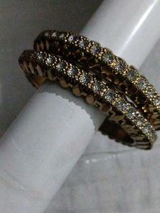 Elegant Gold Bangles - Set of 2