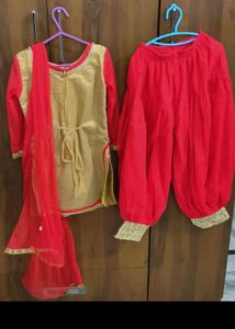 Party Wear Afgani Suit With Dupatta