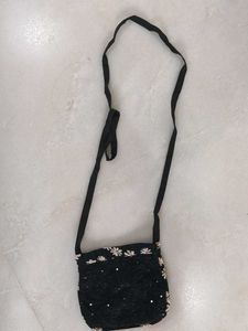 BlackSequenceDaisy Print Jumpsuit For Teen withBag