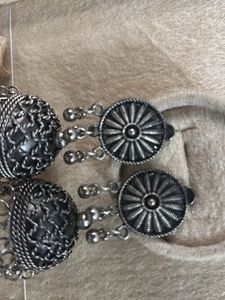 Oxidised Jhumkas