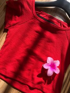 Red Crop Top