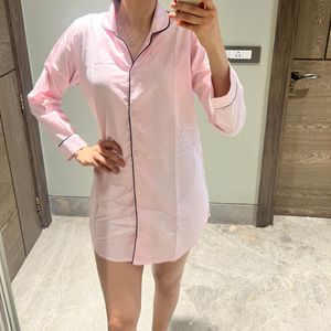 Nightsuit Shirt Dress