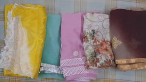 Colorful Ethnic Dupattas - Set of 5