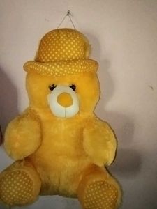 Cute Yellow Teddy Bear with Hat