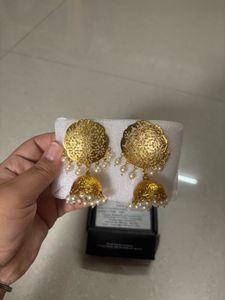 🆕 “zaveri Pearls” Big Jhumka
