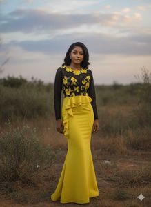Elegant Yellow Maxi Dress