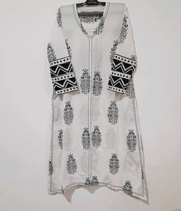 Elegant White Printed Kurta